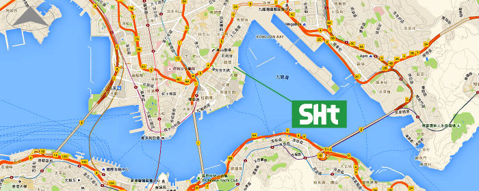 香港のマップ